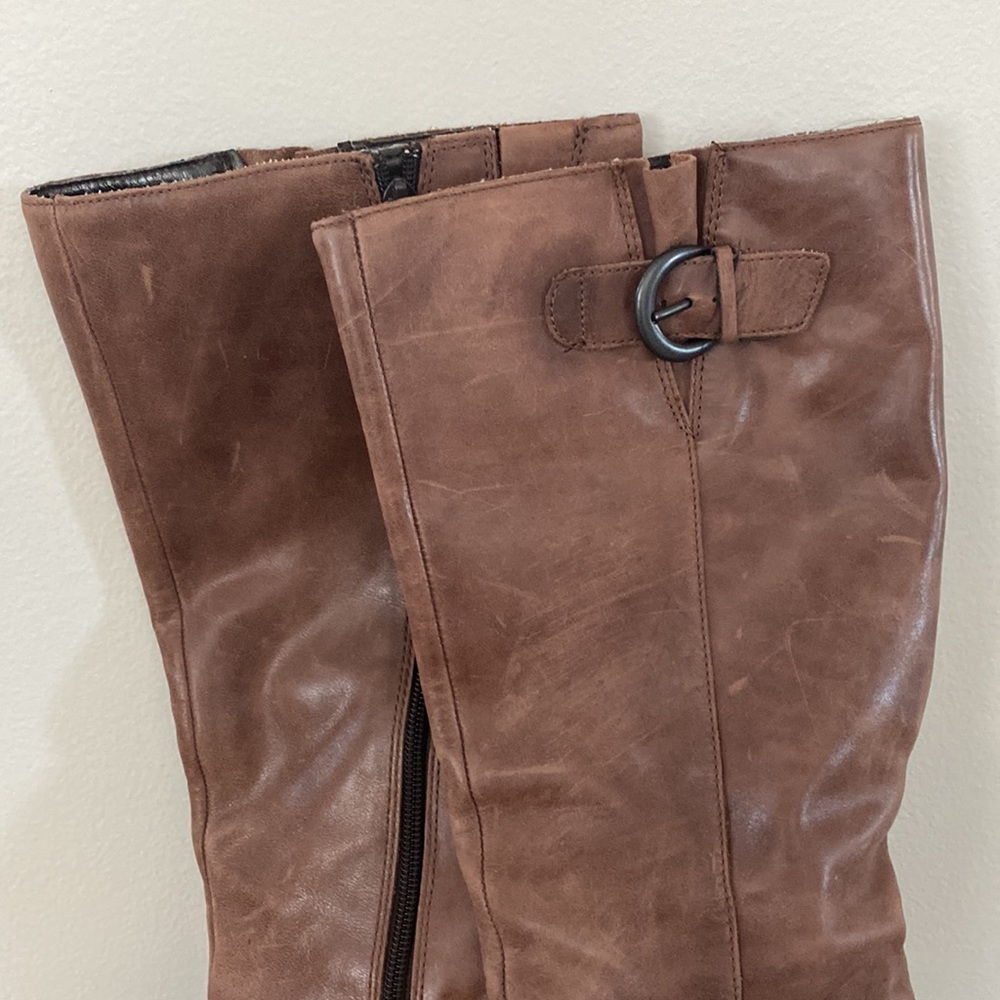 B.O.C womens brown leather boots 8.5 - Picture 2 of 5